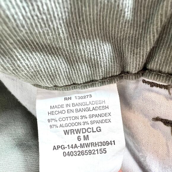 Wrangler Army Green Cropped Cargo Pants 6 - Picture 6 of 8